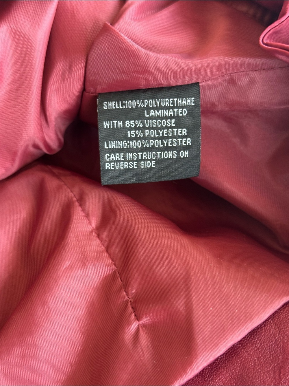 montanaco red ruffle faux leather zip up vest XL - Picture 6 of 13